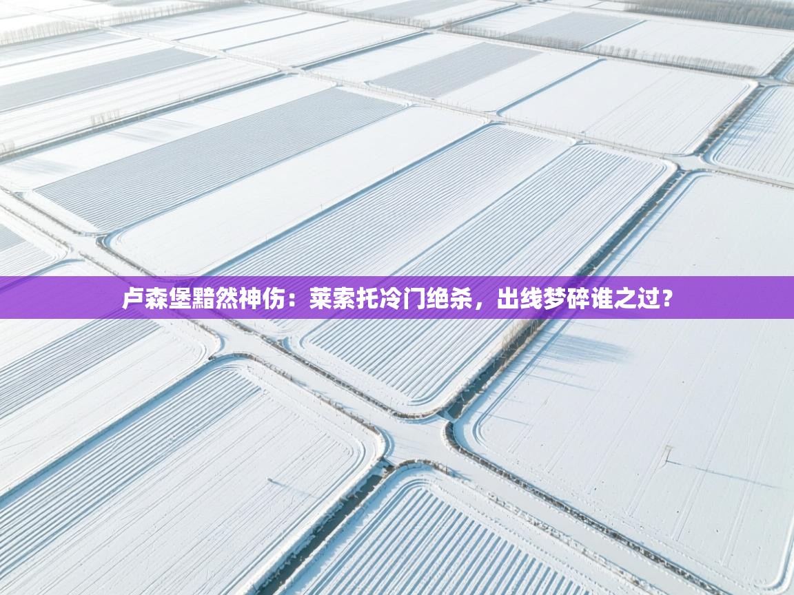 卢森堡黯然神伤：莱索托冷门绝杀，出线梦碎谁之过？  第1张